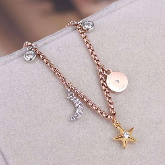 Michael Kors Tri-Tone Crystal Celestial Bracelet - Picture 11 of 11